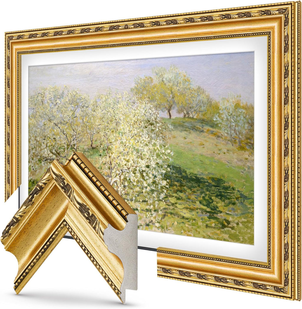Ornate Gold 32' Premiere Deco TV Frame - Compatible ONLY with Samsung The Frame TVs (Fits 2021-2026, LS03A, LS03B, LS03C, LS03D, LS03FA)