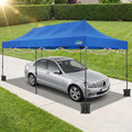 COBIZI Carport 10'x30' Heavy Duty Portable Garage, 2.0 Powder Coated Frame(Better Than Galvanized), Waterproof Shelter with Removable Sidewalls & Windows, Built-in Sandbags, for Car/Boat/SUV