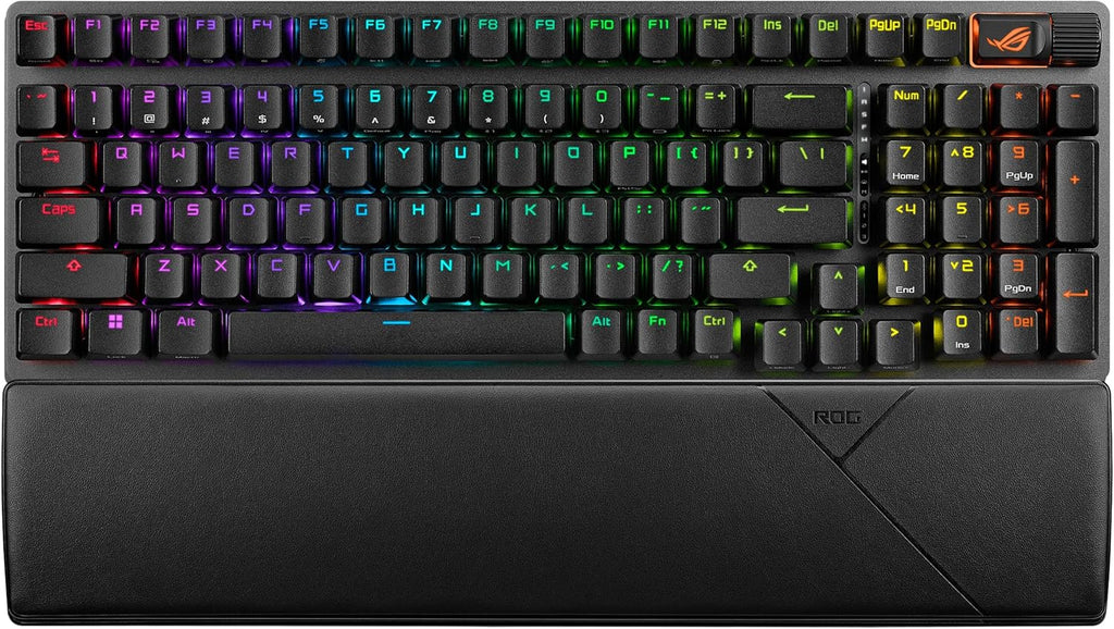 ASUS ROG Strix Scope II 96 Wireless Gaming Keyboard & ROG Spatha X Wireless Gaming Mouse & ROG Sheath Extended Gaming Mouse Pad