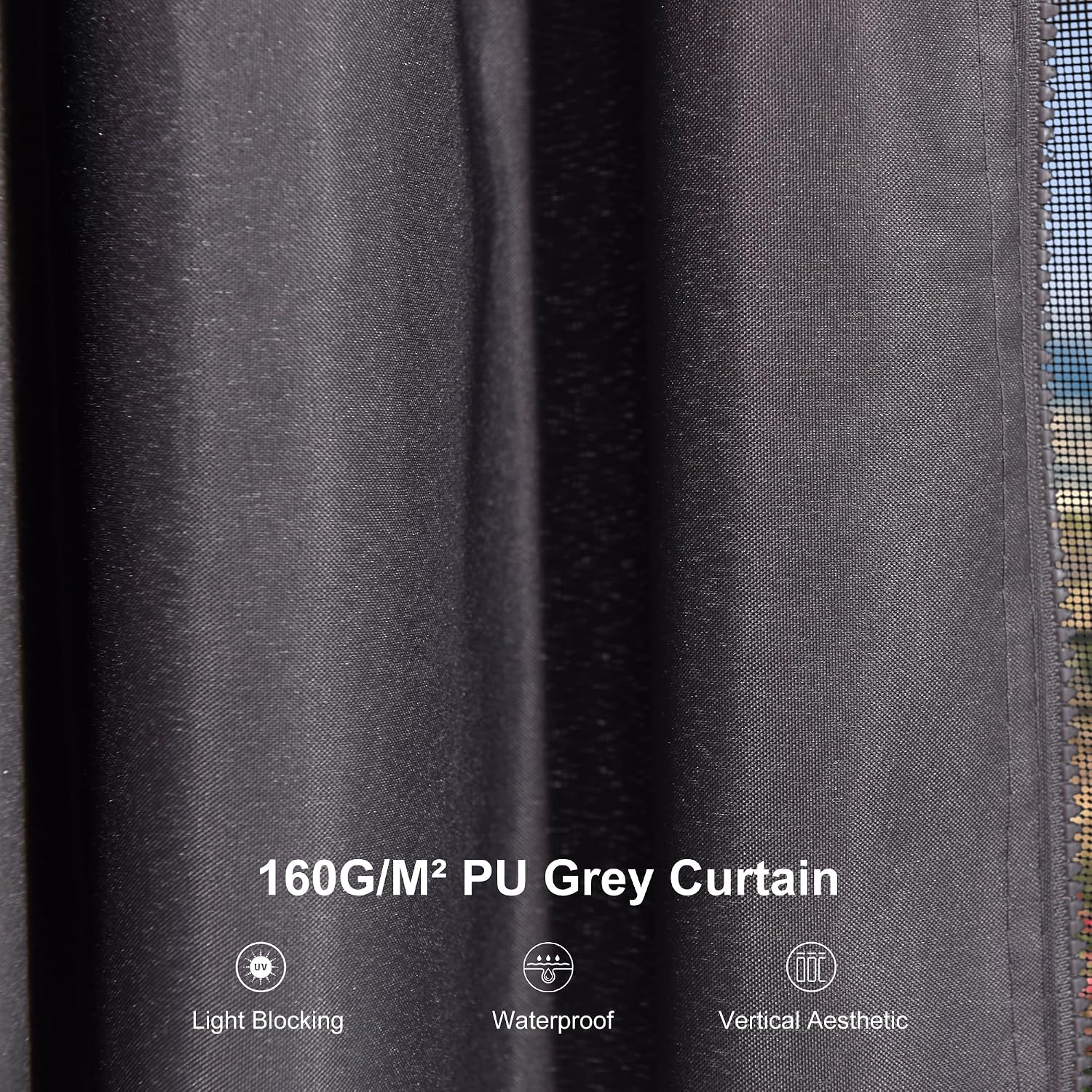 PURPLE LEAF 12' X 20' Outdoor Gazebo Galvanized Steel Double Roof White Aluminum Frame Hardtop Heavy Duty Gazebo with Curtain and Netting for Patio Garden and Backyard, Grey