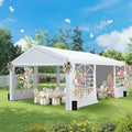 13'x20' Party Tent Heavy Duty, Wedding Tent with Removable Sidewall & 4 Sand Bags, Outdoor Events for Wedding, Birthday Party (13' x 20')