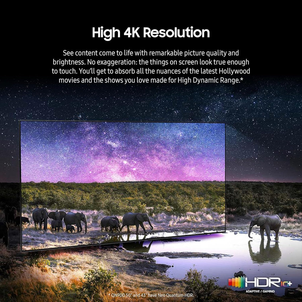 Samsung QN55QN90DAFXZA 55 Inch Neo QLED TV with 4K AI Upscaling and 3 Year Amber Protection Plan (2024)