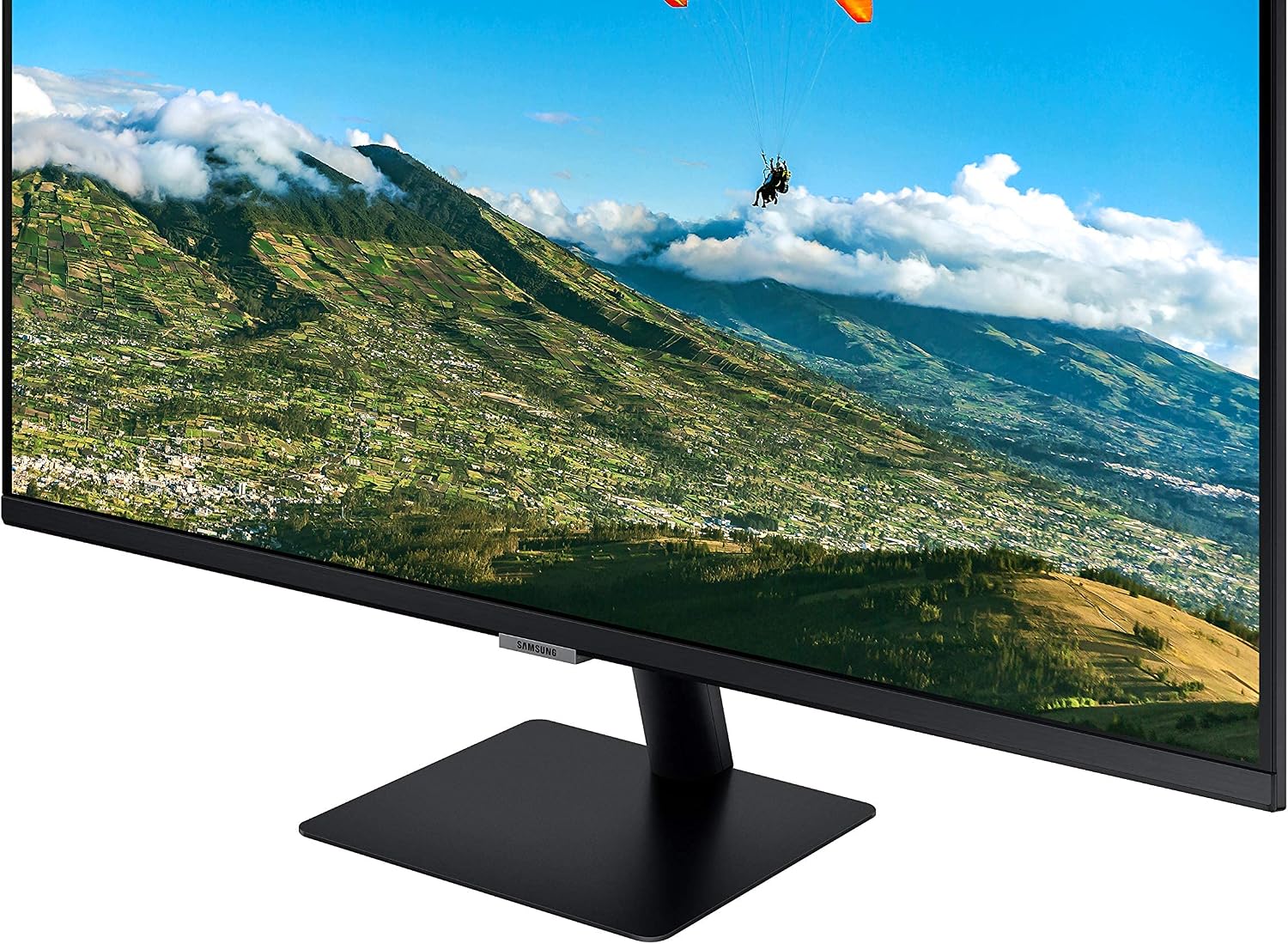SAMSUNG M5 Series 27-Inch FHD 1080p Smart Monitor & Streaming TV (Tuner-Free), Netflix, HBO, Prime Video, & More, Apple Airplay, Bluetooth, Built-in Speakers, Remote Included (LS27AM500NNXZA)