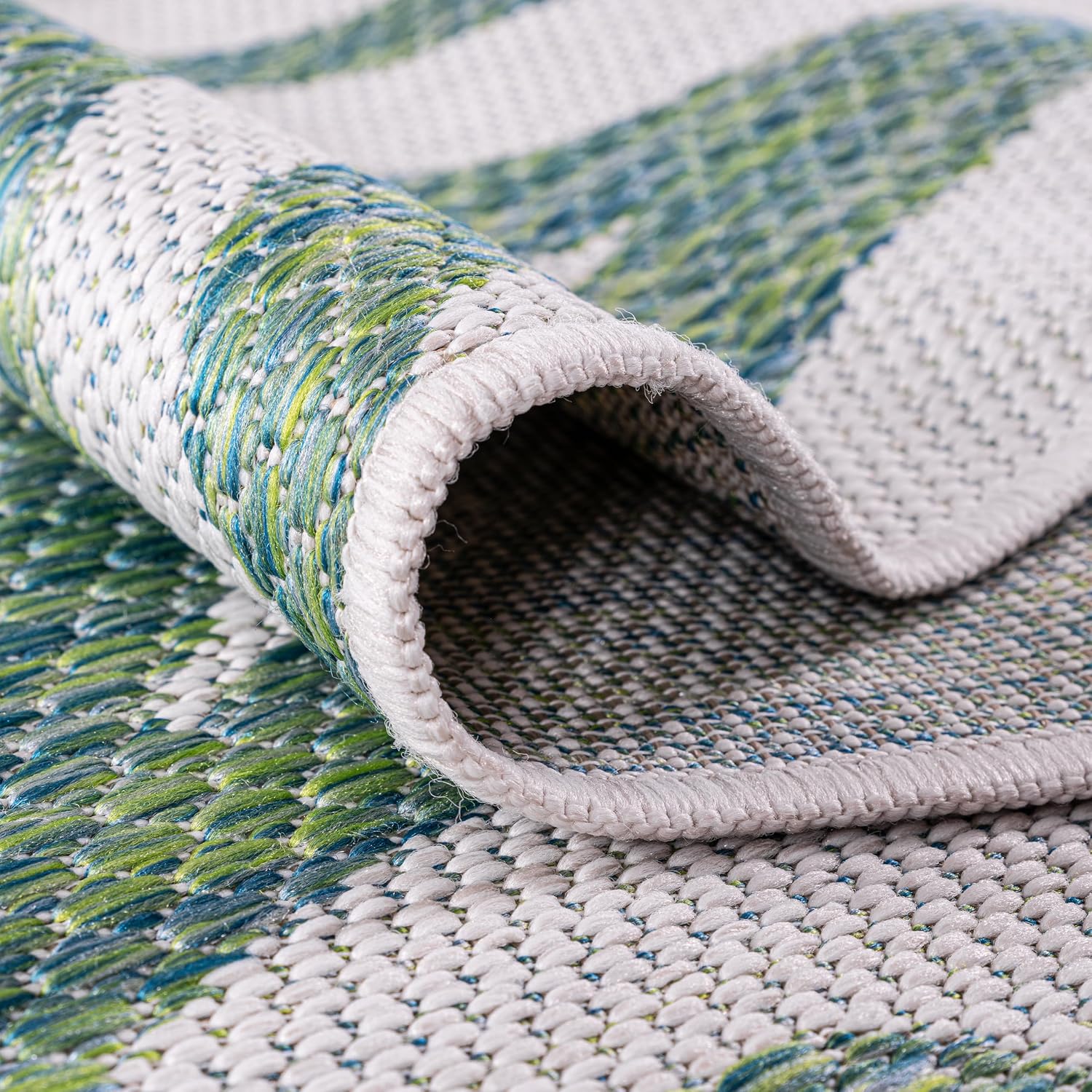 Keen Home Design Terrace Outdoor Area Rug - 9x12 Washable Indoor/Outdoor Rug for Patio, Kitchen, Balcony, Beach, Garden, Deck and Porch, Size: 8'10'x12'