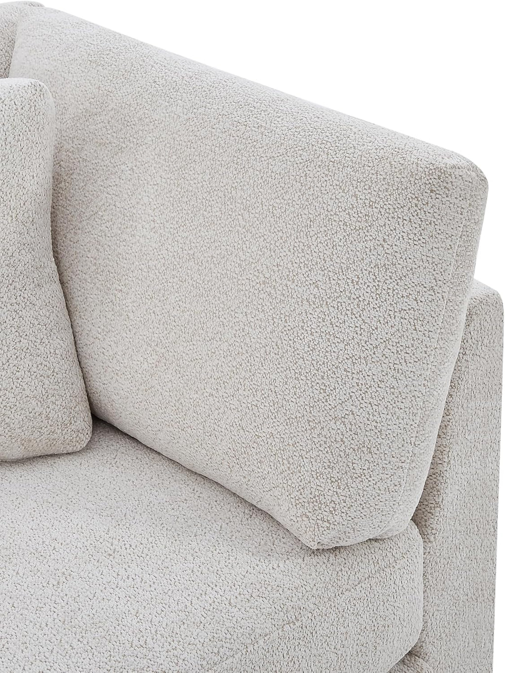 Christopher Knight Home Masie Chenille Upholstered 3 Seater Sofa Couch, Wooden Home Sofa Living Room, Comfy Cloud Couch for Bedroom, Home Office, Beige