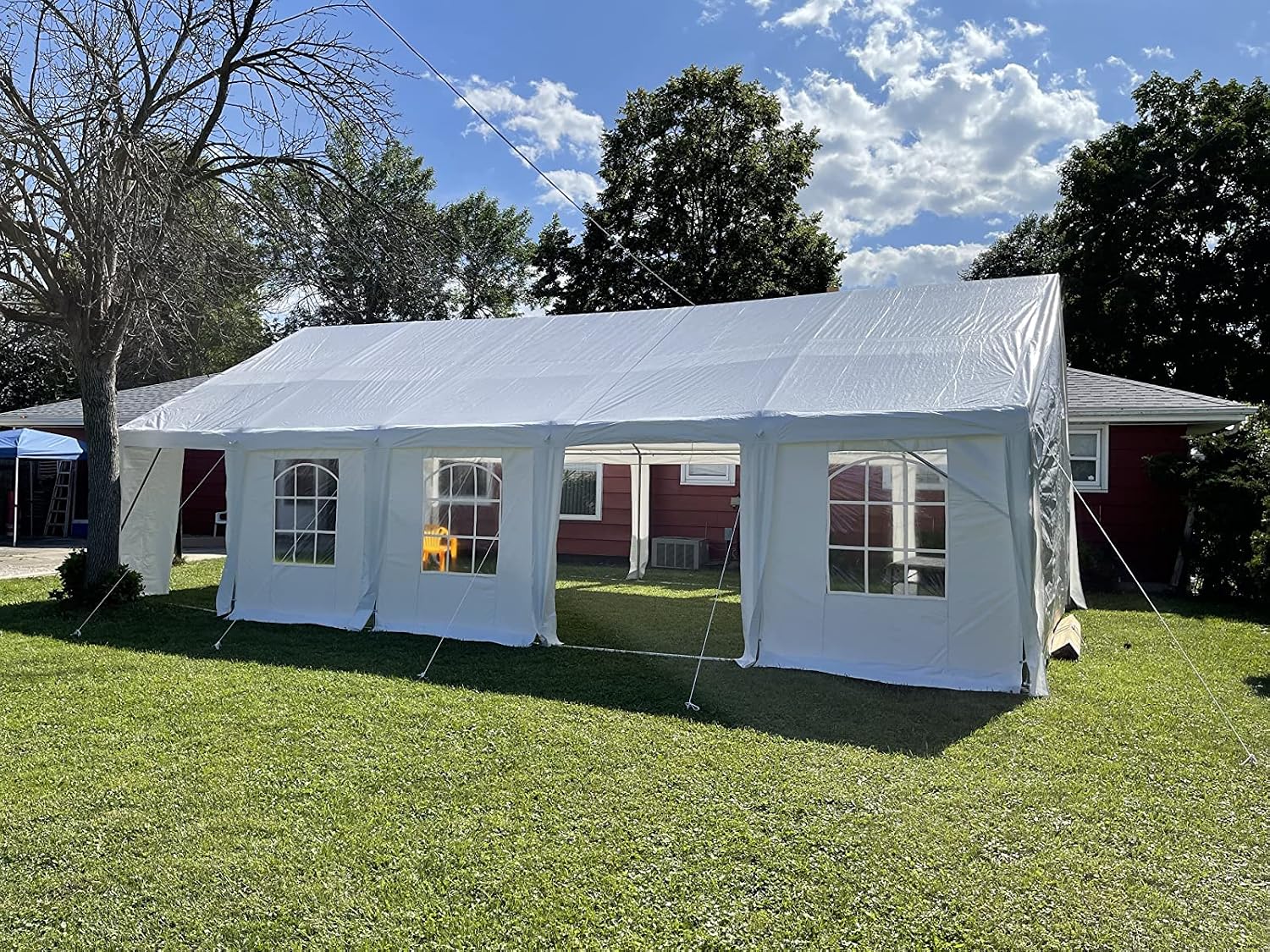 Quictent Premium 16x32 Party Tent Heavy Duty Outdoor Gazebo White Event Shelter Wedding Canopy Tent for Parties Carport BBQ with Removable Sidewall Windows & Storage Bags