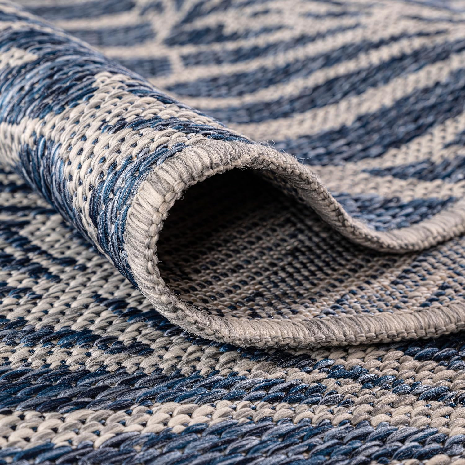 Keen Home Design Terrace Outdoor Area Rug - 8x10 Washable Indoor/Outdoor Rug for Patio, Kitchen, Balcony, Beach, Garden, Deck and Porch, Size: 7'7'x10'