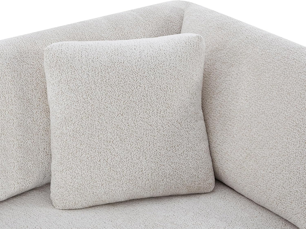 Christopher Knight Home Masie Chenille Upholstered 3 Seater Sofa Couch, Wooden Home Sofa Living Room, Comfy Cloud Couch for Bedroom, Home Office, Beige