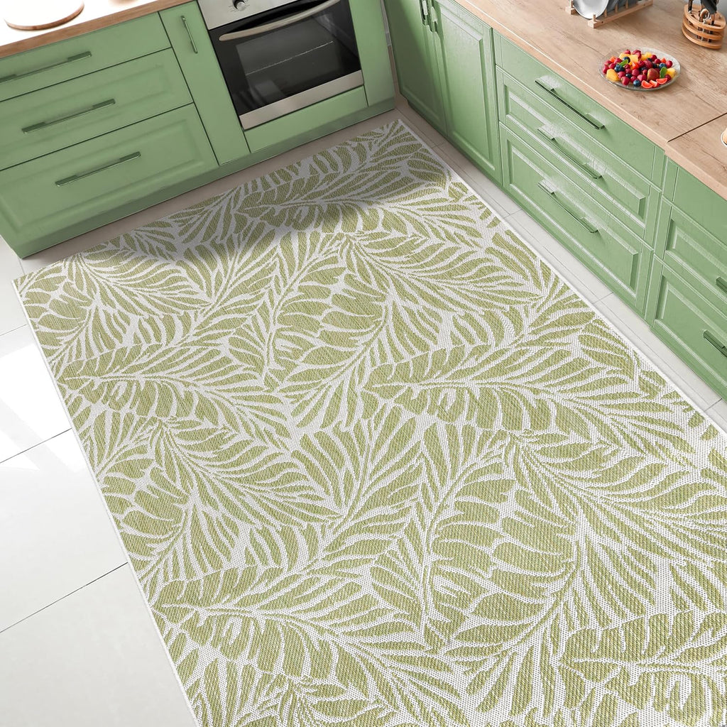 Keen Home Design Terrace Outdoor Area Rug - 9x12 Washable Indoor/Outdoor Rug for Patio, Kitchen, Balcony, Beach, Garden, Deck and Porch, Size: 8'10'x12'