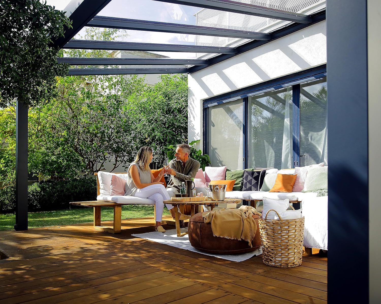 Palram - Canopia Stockholm Patio Cover 11' x 19' Gray/Gray Outdoor Canopy Awning for Patio, Waterproof Canopy, Patio Awning, Outside Canopy for Backyard, Outdoor Gazebo with 100% UV Protection