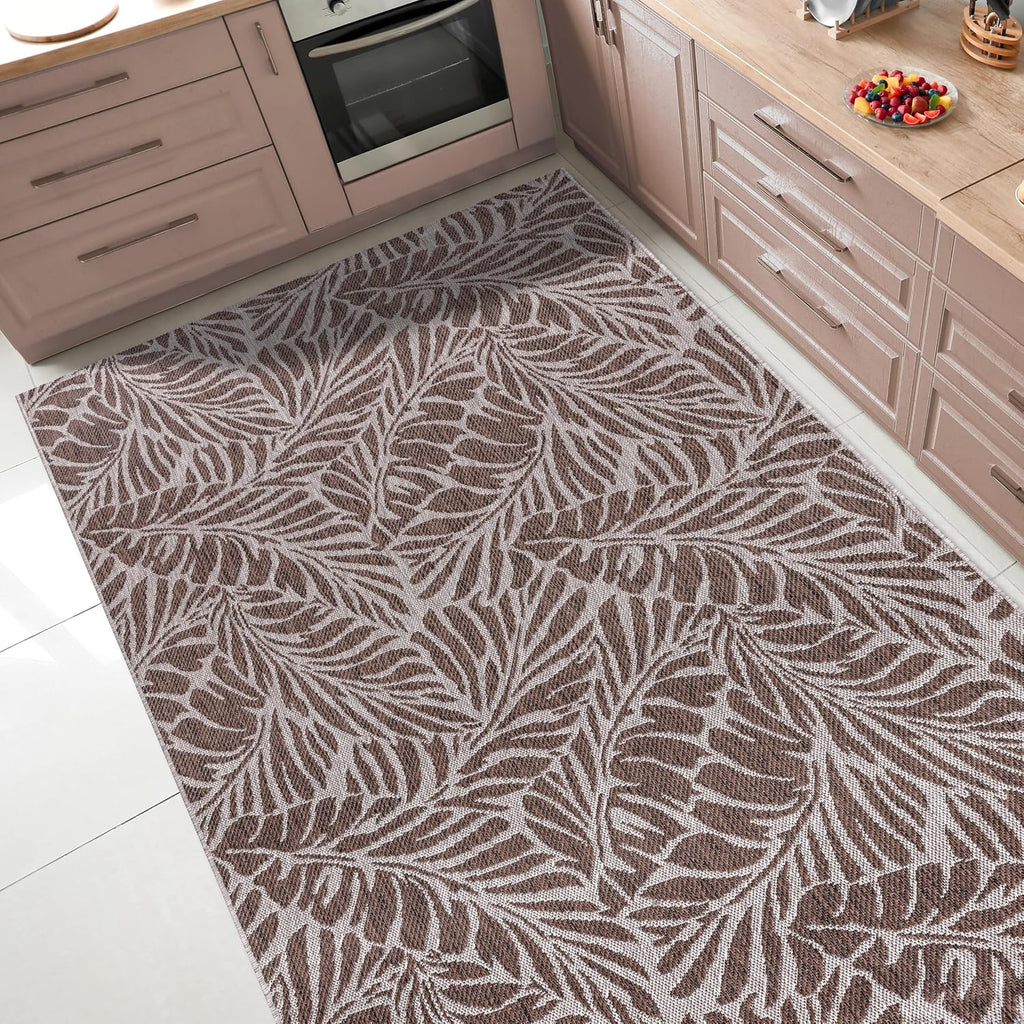 Keen Home Design Terrace Outdoor Area Rug - 9x12 Washable Indoor/Outdoor Rug for Patio, Kitchen, Balcony, Beach, Garden, Deck and Porch, Size: 8'10'x12'